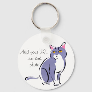 Porte-clés Chat élégant