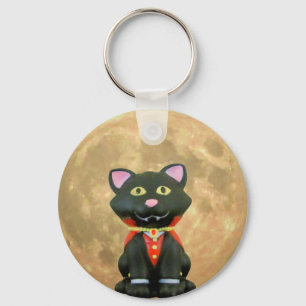 Porte-clés Chat et Pleine lune de vampire