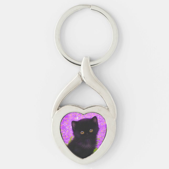 Porte-clés Chat Gustav Klimt (Devant)