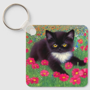Porte-clés Chat Gustav Klimt Tuxedo