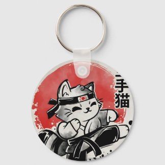 Porte-clés Chat Karaté