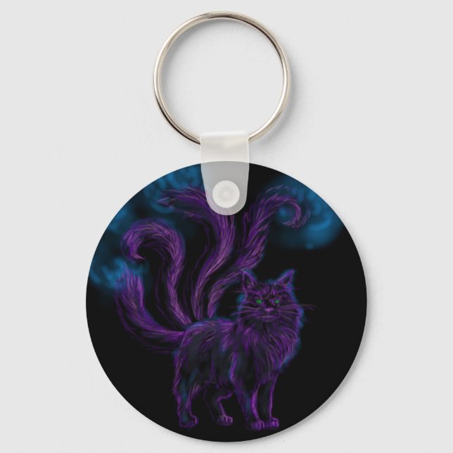 Porte-clés Chat Magique (Recto)