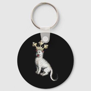 Porte-clés Chat médiéval King Antique Moyen Age Allemagne
