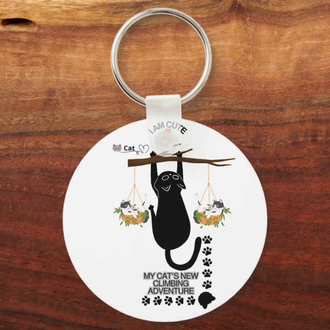 Porte-clés Chat Mignon | Accessoire de Kitty Adora (Verso)