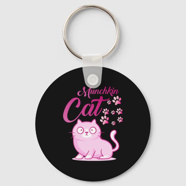 Porte-clés Chat Munchkin (Recto)