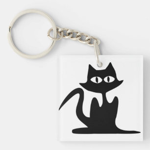 PORTE-CLÉS CHAT NOIR