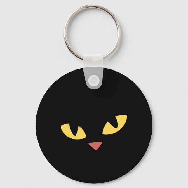 Porte-clés Chat noir (Recto)