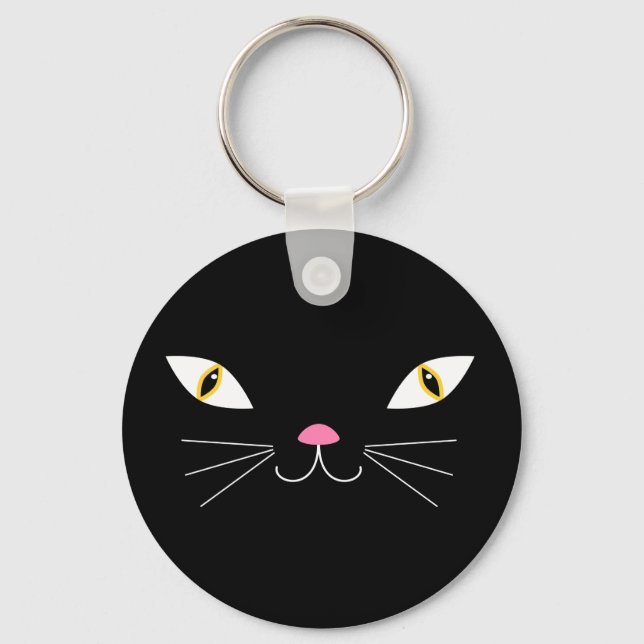 Porte-clés chat noir (Recto)