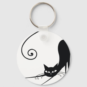 Porte-clés Chat noir
