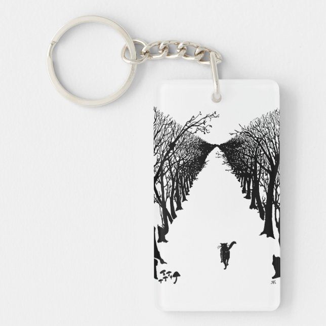 Porte-clés Chat noir, Rudyard Kipling (Devant)