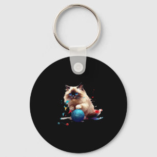 Porte-clés Chat Ragdoll Pyjama Parfait Pour Les Amateurs De C