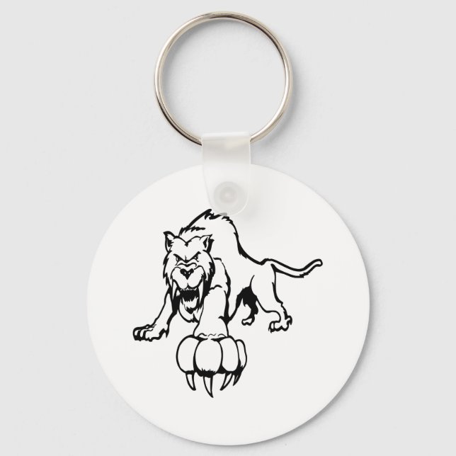 Porte-clés Chat sauvage, chat sauvage, bobcat, chat, panthère (Recto)