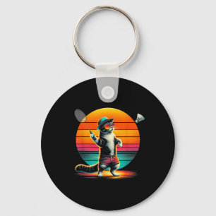 Porte-clés Chat Shuttle Badminton Hommes Femmes