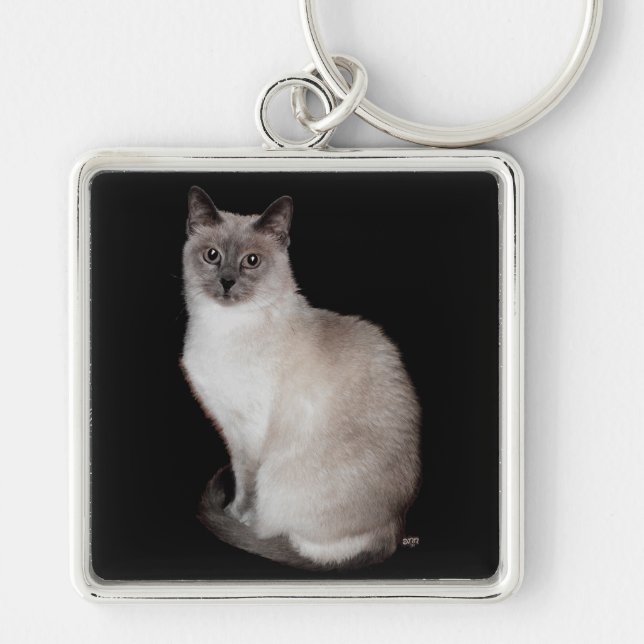 Porte-clés Chat siamois (Devant)