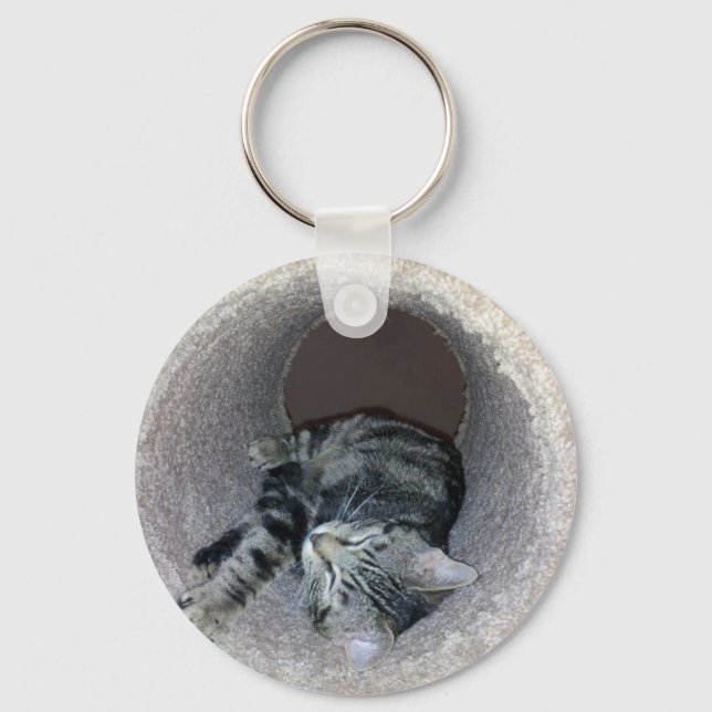 Porte-clés Chat Sleepy Kitty par Shirley Taylor (Recto)