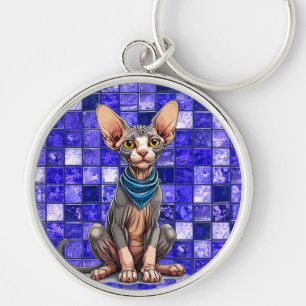 Porte-clés Chat Sphynx
