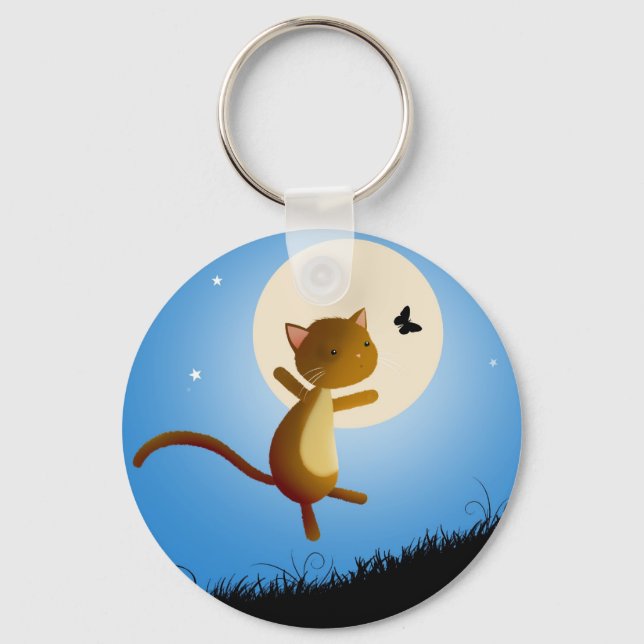 Porte-clés chat suivez vos rêves - porte - clé (Recto)