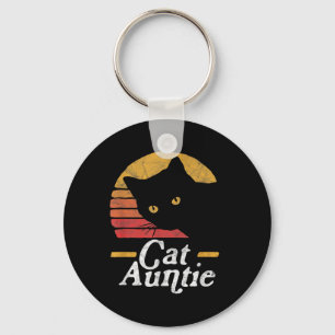 Porte-clés Chat Tante Vintage 80 Style Sun Tat Retro Dist