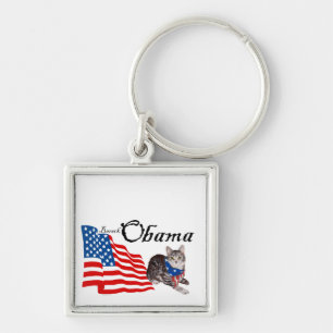 Porte-clés Chat tigré américain patriotique à poil court
