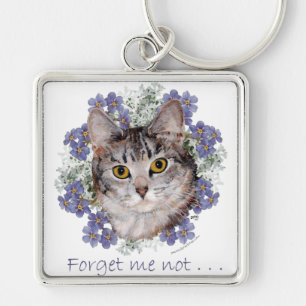 Porte-clés Chat Tigre Mémoire Éternelle