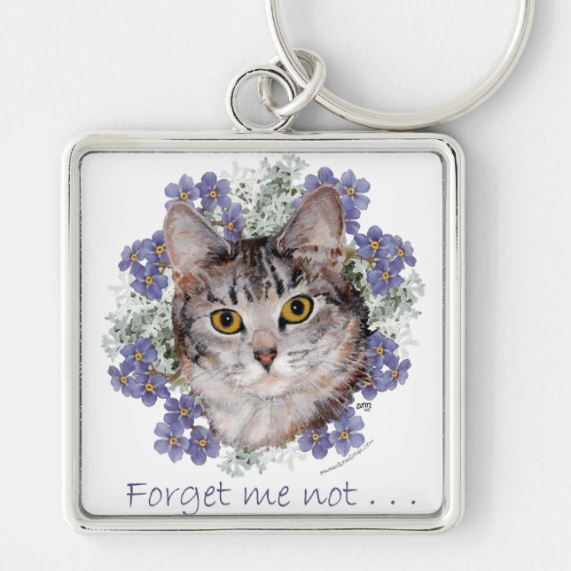 Porte-clés Chat Tigre Mémoire Éternelle (Devant)