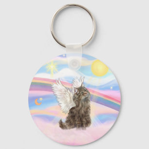 Porte-clés Chat tigré norvégien de forêt - Ange