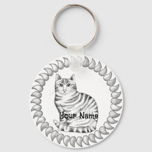 Porte-clés Chat tigré roux Mouser