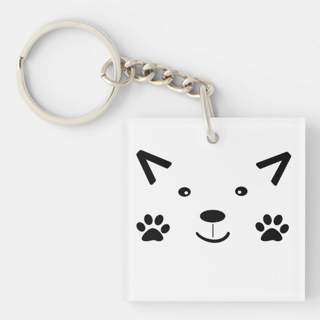Porte-clés Chat trop mignon (Devant)
