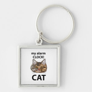 Porte-clés Chat Visage Mon Réveil Chat Tigre