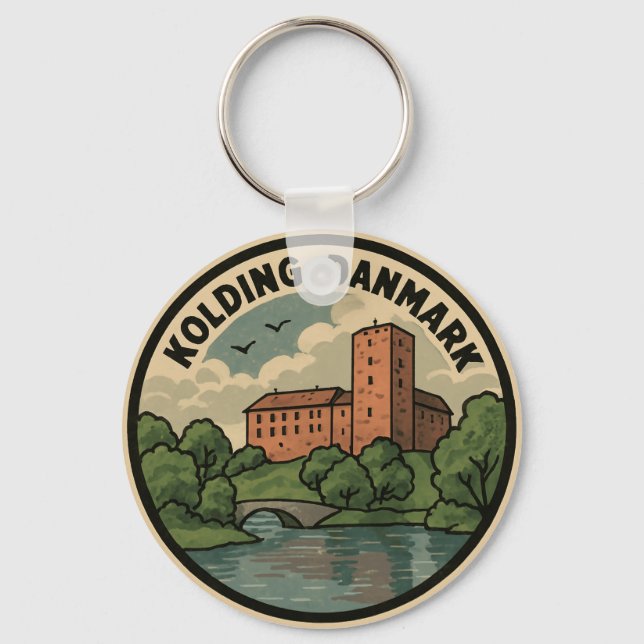 Porte-clés Château de Kolding Danemark (Recto)
