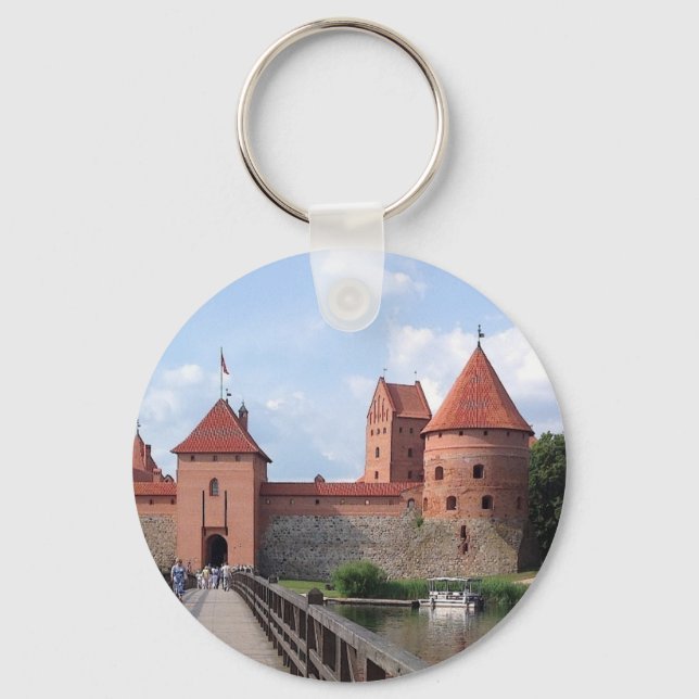 Porte-clés Château de l'île de Trakai - LITUANIE — (Recto)