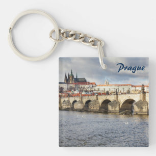Porte-clés Château de Prague et photo de souvenir de pont de