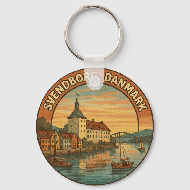 Porte-clés Château de Svendborg Danemark (Recto)