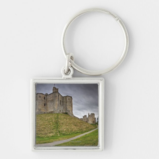 Porte-clés Château de Warkworth dans le Northumberland, (Devant)
