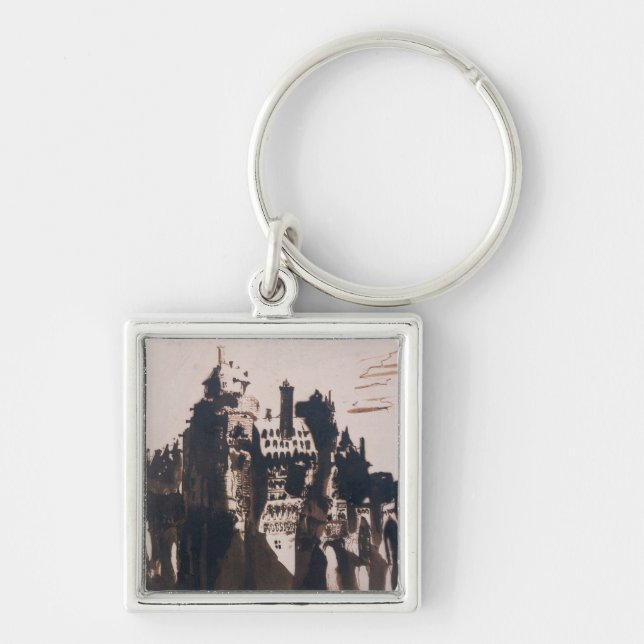 Porte-clés Château enrichi par deux ponts (Devant)