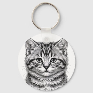 Porte-clés chaton American Shorthair
