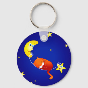 Porte-clés Chaton couché, porte - clé