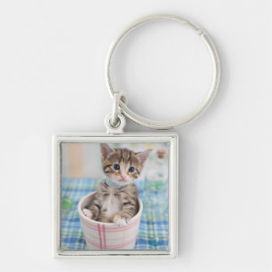 Porte-clés Chaton de Munchkin avec le joli ruban