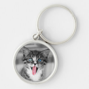 Porte-clés Chaton drôle