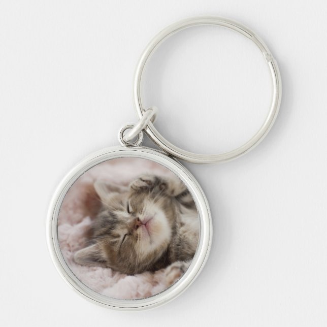 Porte-clés Chaton somnolent (Devant)