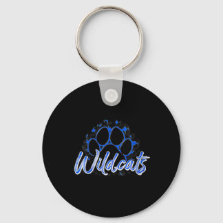 Porte-clés Chatons sauvages féminins École de sport bleu noir