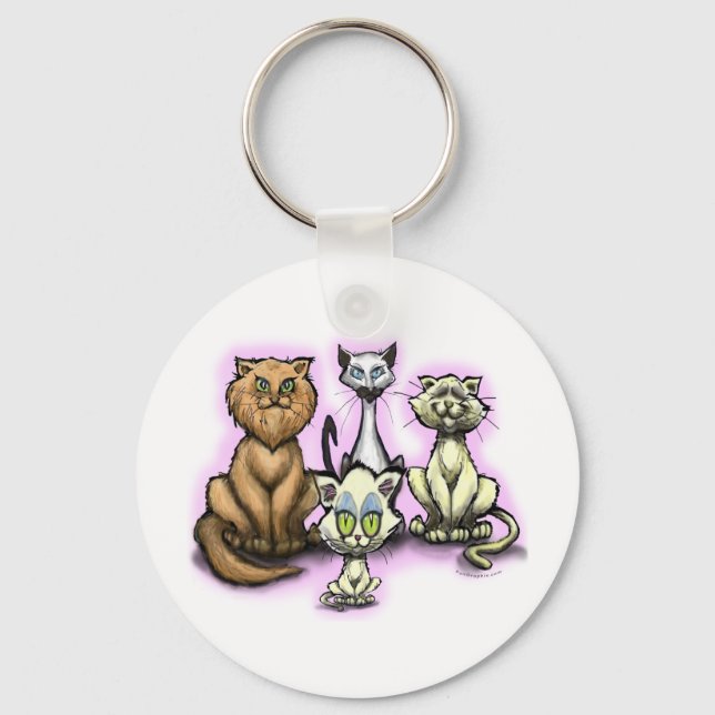 Porte-clés Chats (Recto)