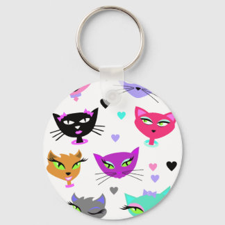 Porte-clés Chats colorés