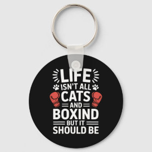 Porte-clés Chats Et Boxe Drôle Boxe