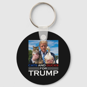 Porte-clés Chats Et Canards Pour Trump 2024 Chatons Et Canard