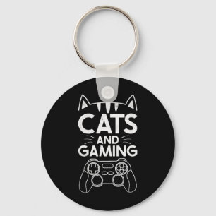 Porte-clés Chats et jeux drôles amateur de chats cadeau de je