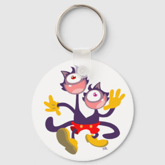 Porte-clés Chats monoculaires en porte - clé de marche Tandem