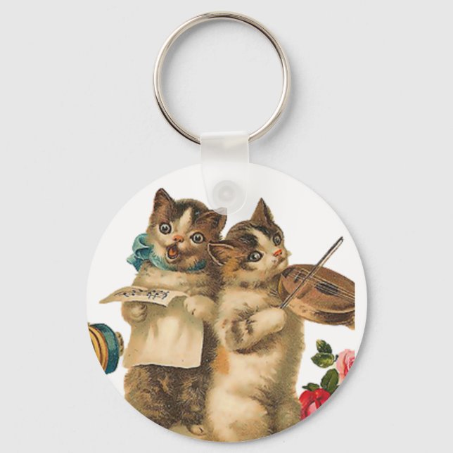 Porte-clés Chats musicaux (Recto)