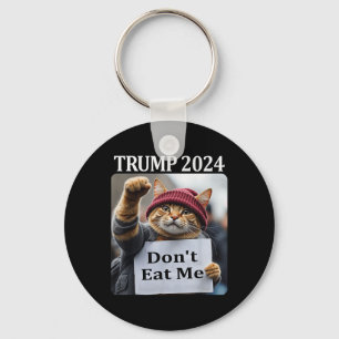 Porte-clés Chats Ne Me Mangez Pas Pour Trump 2024 1 