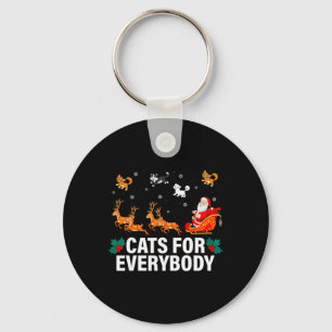 Porte-clés Chats Pour Tous Noël Chat Fun Xmas Femmes Sa